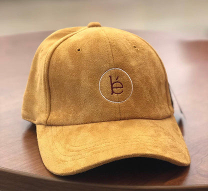 mustard faux suede hat