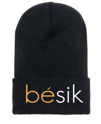 Green Gold/White bésik Beanie