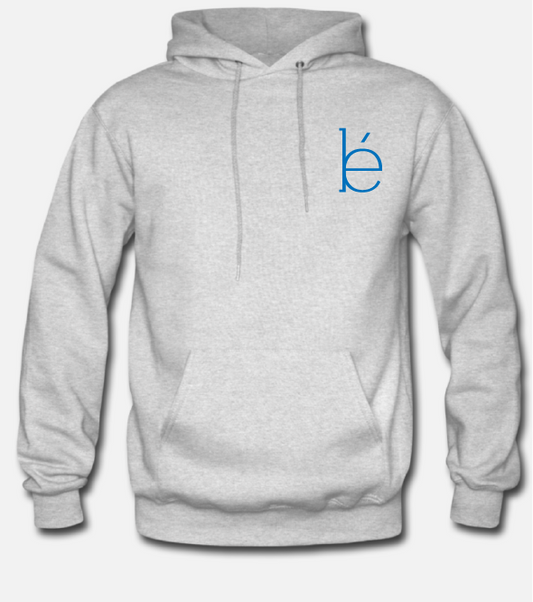 women's blue logo hoodie