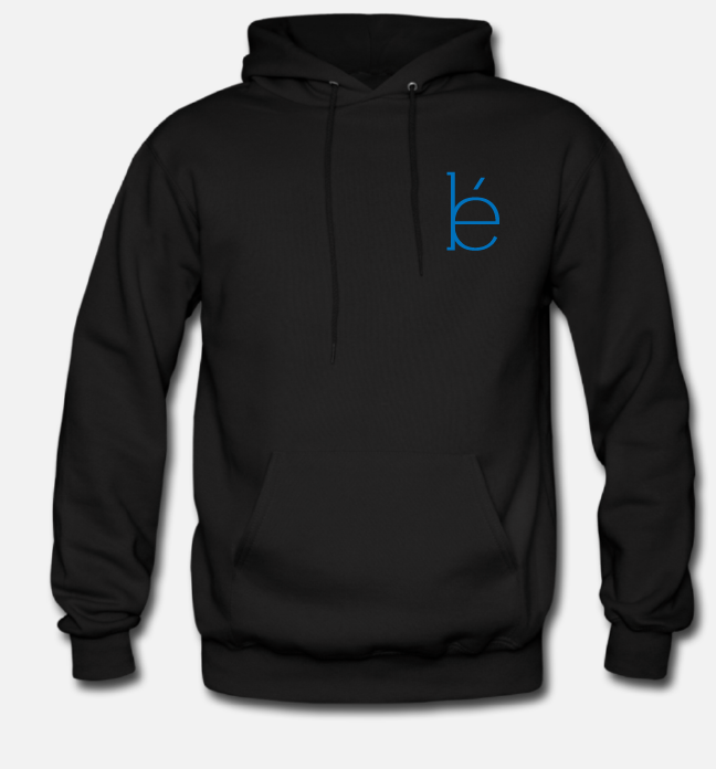 women's blue logo hoodie