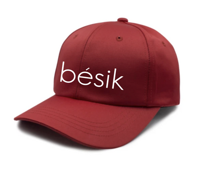 Red Satin bésik Cap