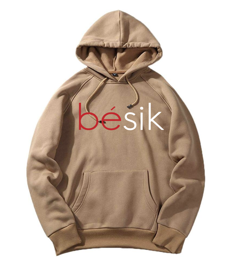 unisex tan bésik red/white hoodie