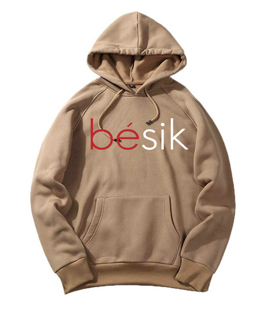 unisex tan bésik red/white hoodie