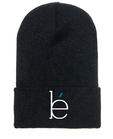 Black bé Beanie w/ Blue Accent