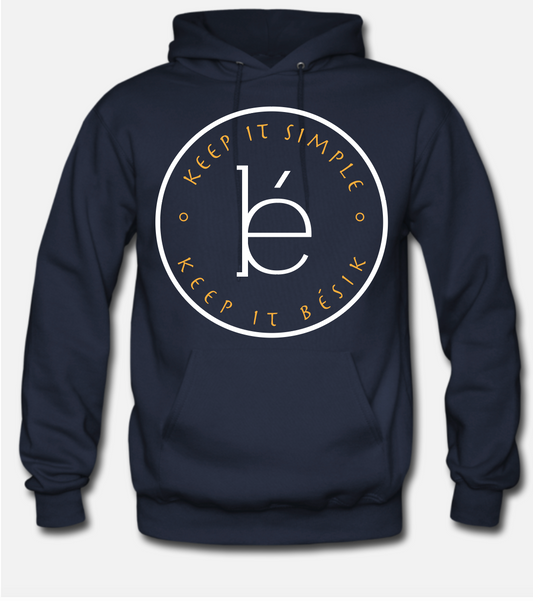 Premium Navy Blue Hoodie (keep it simple keep it bésik)