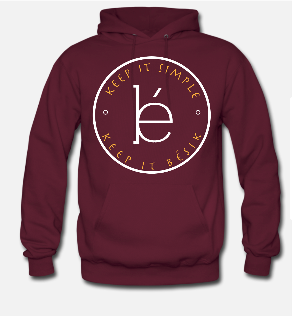 Premium Burgundy Hoodie (keep it simple keep it bésik)