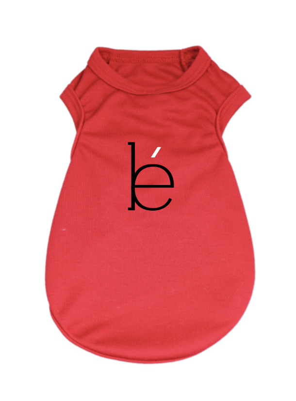 Red bé dog shirt