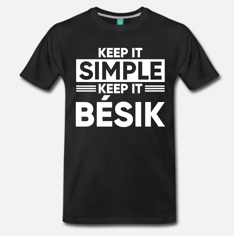 Men's Keep it Simple/bésik Tee